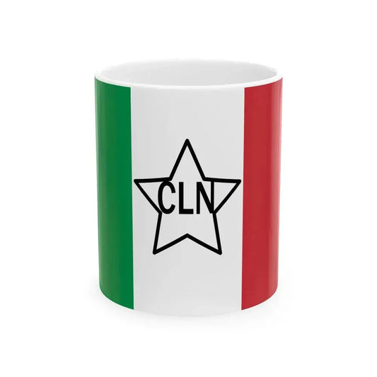 Flag of Italian Committee of National Liberation (Italy) White Coffee Mug 11oz - Go Mug Yourself