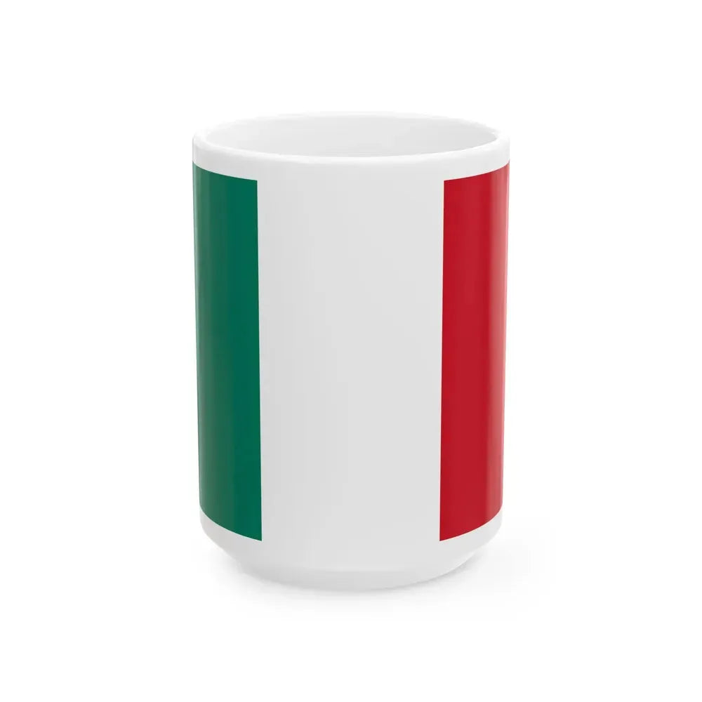 Flag of Italy 1946-2003 (Italy) White Coffee Mug 15oz - Go Mug Yourself