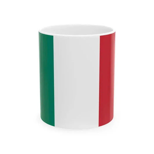 Flag of Italy 2003-2006 (Italy) White Coffee Mug 11oz - Go Mug Yourself