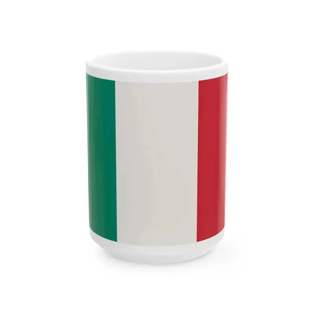 Flag of Italy 2003-2006 proposed RGB (Italy) White Coffee Mug 15oz - Go Mug Yourself