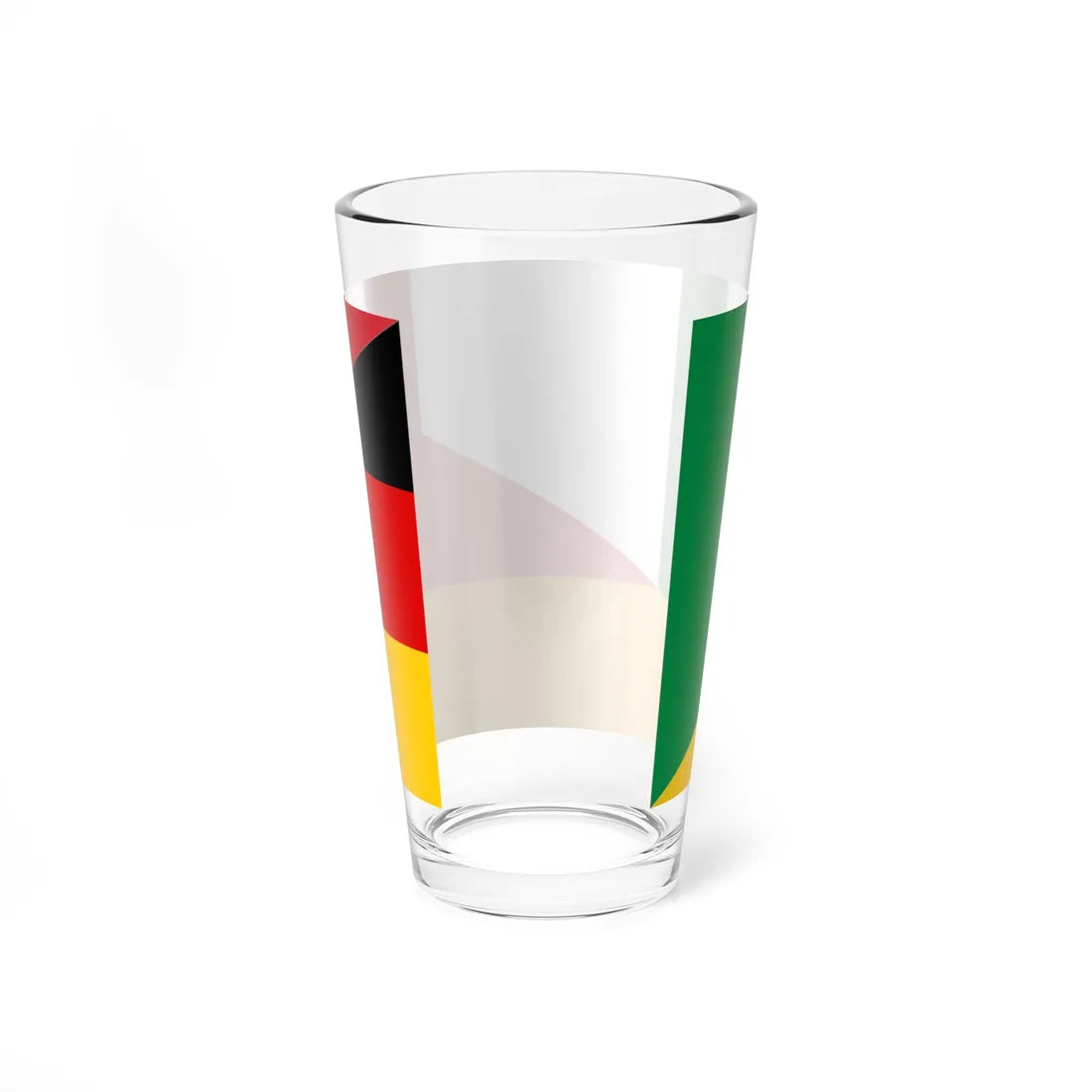 Flag of Italy and Germany (Germany) Pint Glass 16oz - Go Mug Yourself