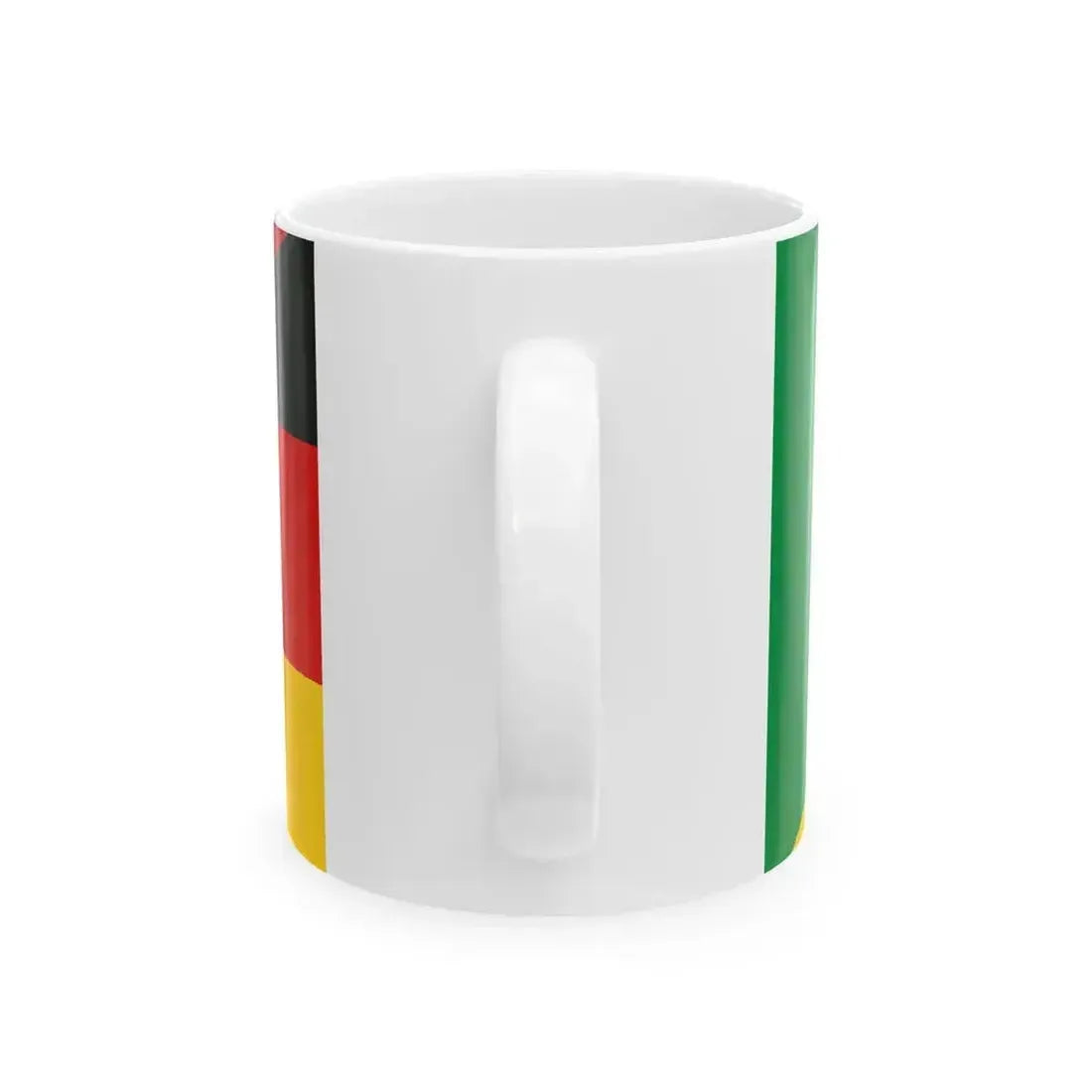 Flag of Italy and Germany (Germany) White Coffee Mug - Go Mug Yourself