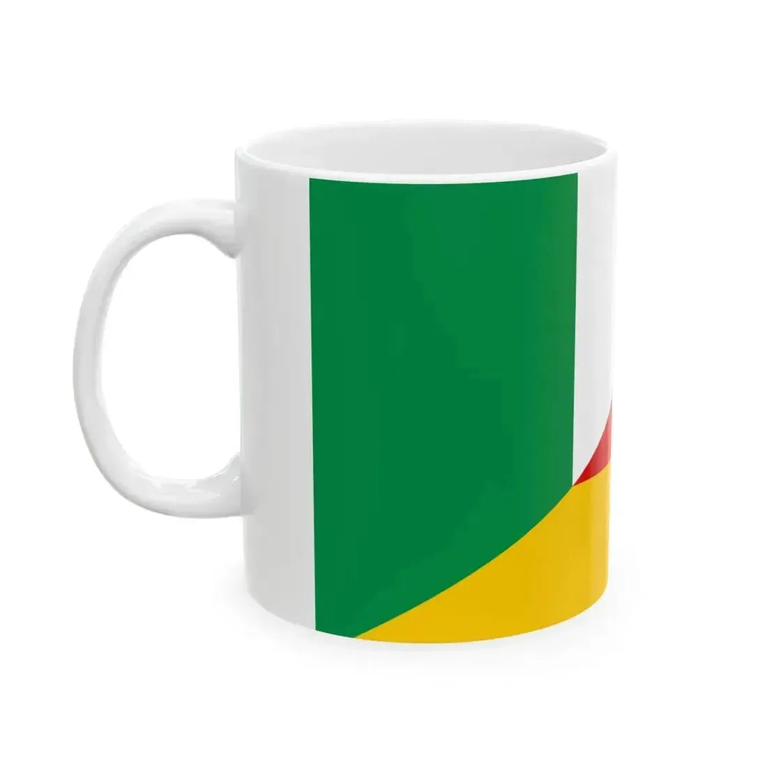 Flag of Italy and Germany (Germany) White Coffee Mug - Go Mug Yourself