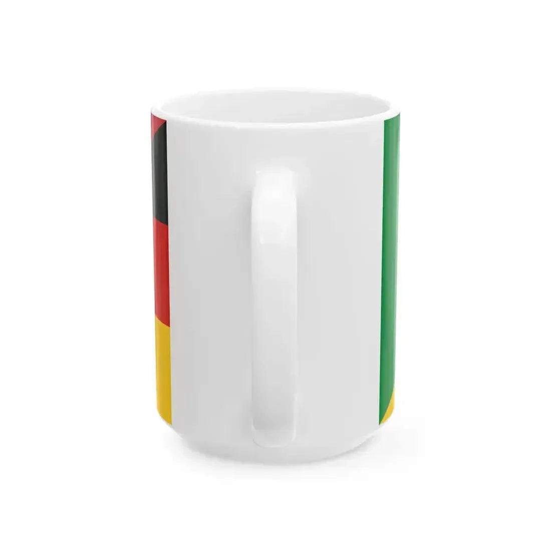 Flag of Italy and Germany (Germany) White Coffee Mug - Go Mug Yourself