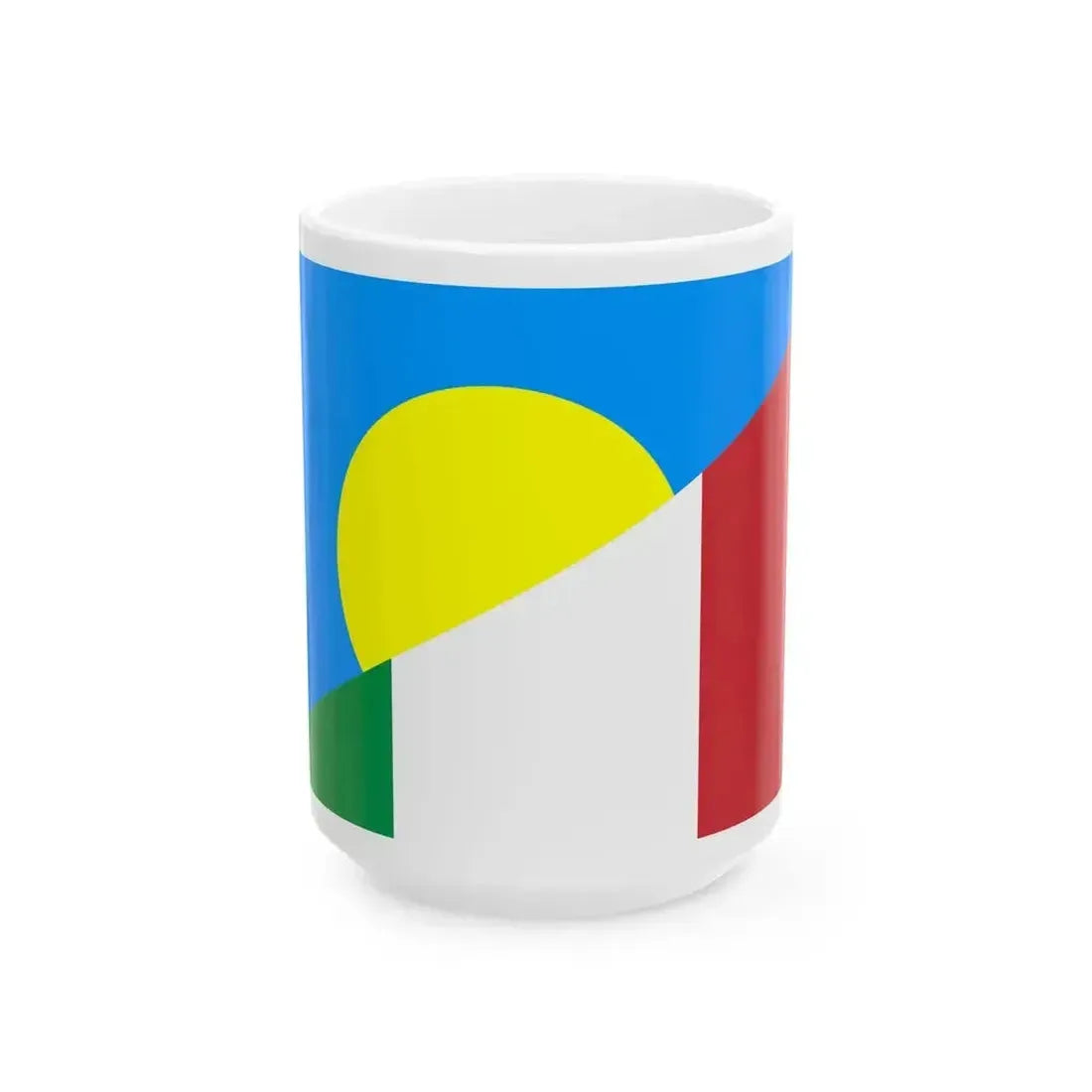 Flag of Italy and Palau (Italy) White Coffee Mug 15oz - Go Mug Yourself