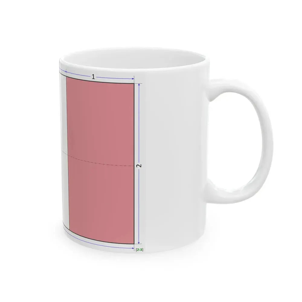 Flag of Italy construction sheet (Italy) White Coffee Mug - Go Mug Yourself