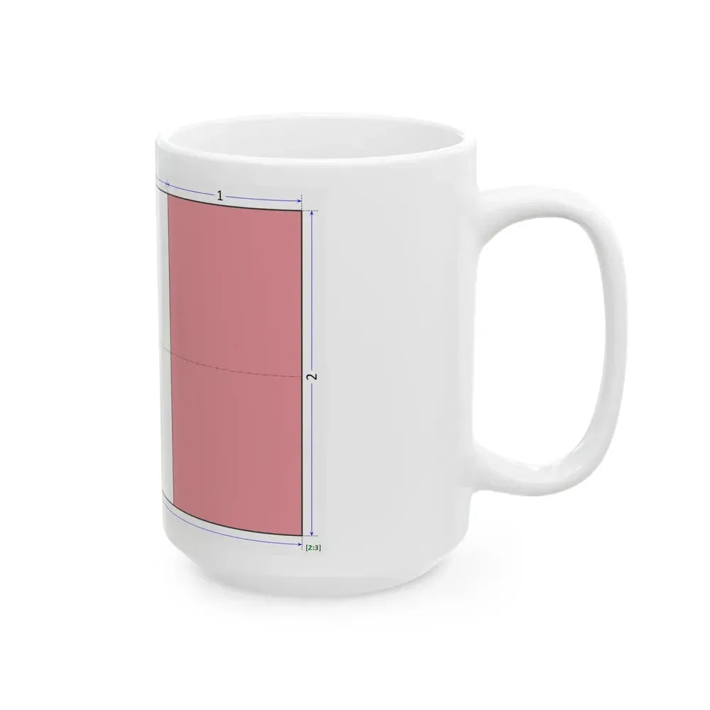 Flag of Italy construction sheet (Italy) White Coffee Mug - Go Mug Yourself