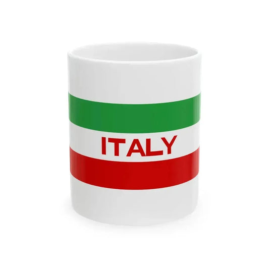 Flag of Italy for user page - 2023 (Italy) White Coffee Mug 11oz - Go Mug Yourself