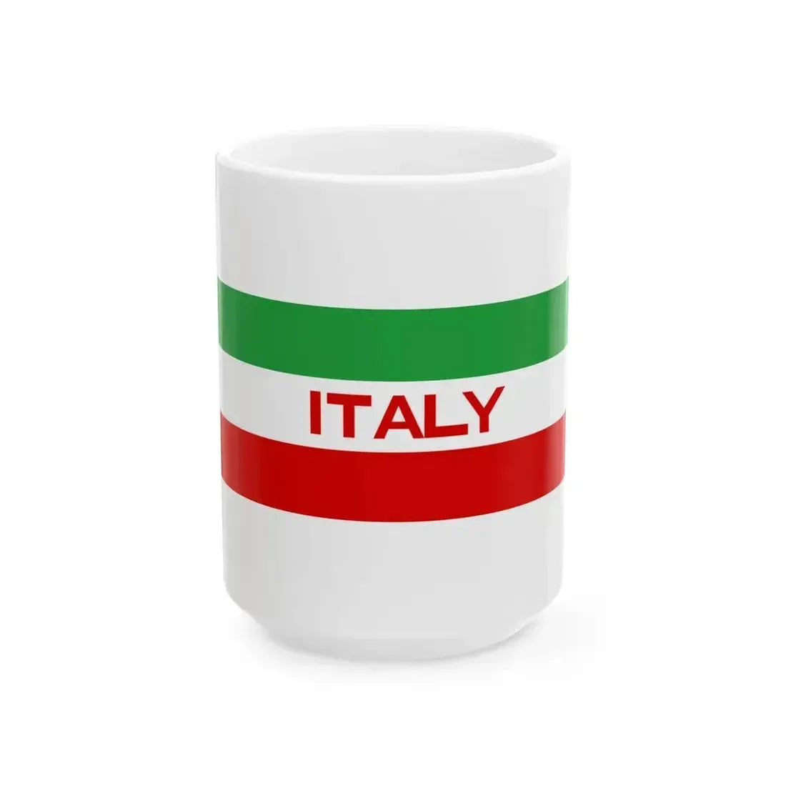 Flag of Italy for user page - 2023 (Italy) White Coffee Mug 15oz - Go Mug Yourself