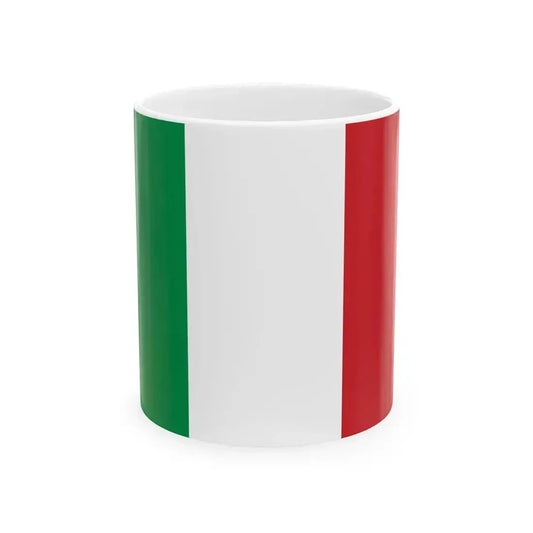 Flag of Italy Pantone (Italy) White Coffee Mug 11oz - Go Mug Yourself