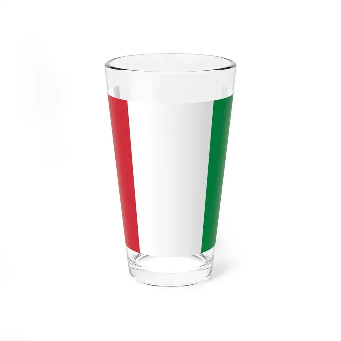 Flag of Italy reverse (Italy) Pint Glass 16oz 16oz - Go Mug Yourself