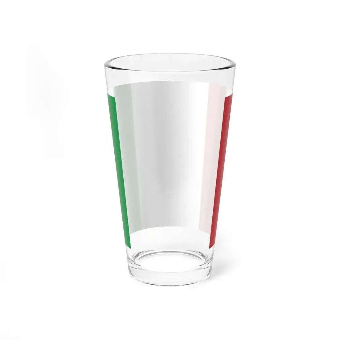Flag of Italy reverse (Italy) Pint Glass 16oz - Go Mug Yourself