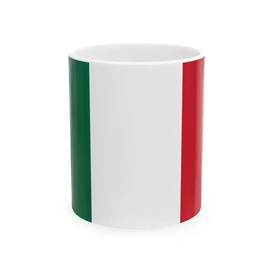 Flag of Italy variant (Italy) White Coffee Mug 11oz - Go Mug Yourself