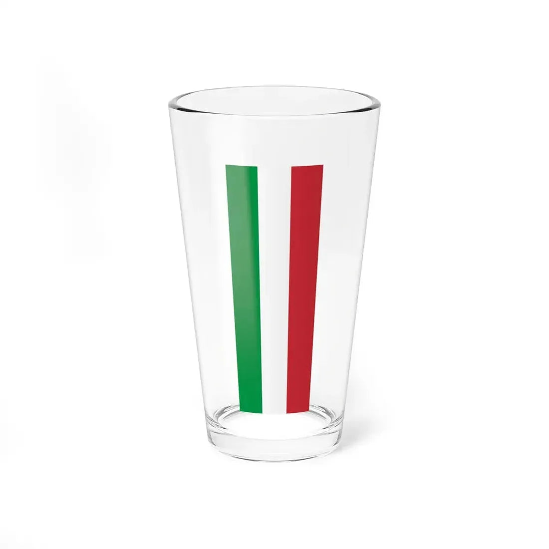 Flag of Italy vertical (Italy) Pint Glass 16oz 16oz - Go Mug Yourself