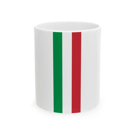 Flag of Italy vertical (Italy) White Coffee Mug 11oz - Go Mug Yourself