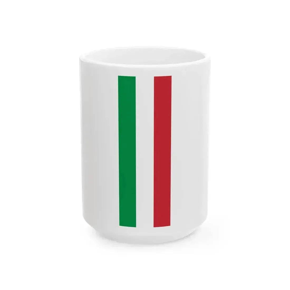 Flag of Italy vertical (Italy) White Coffee Mug 15oz - Go Mug Yourself