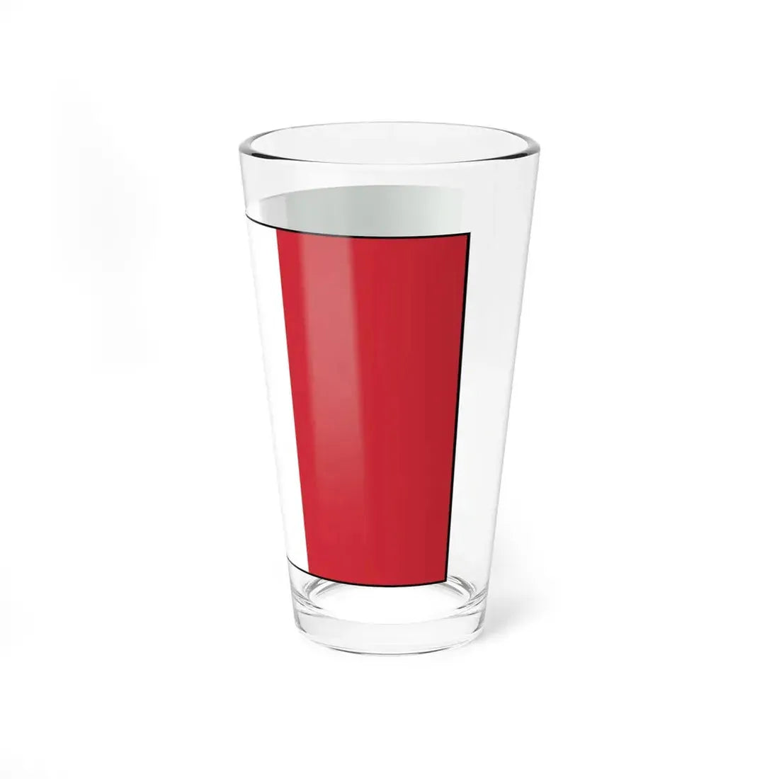 Flag of Italy with border (Italy) Pint Glass 16oz - Go Mug Yourself