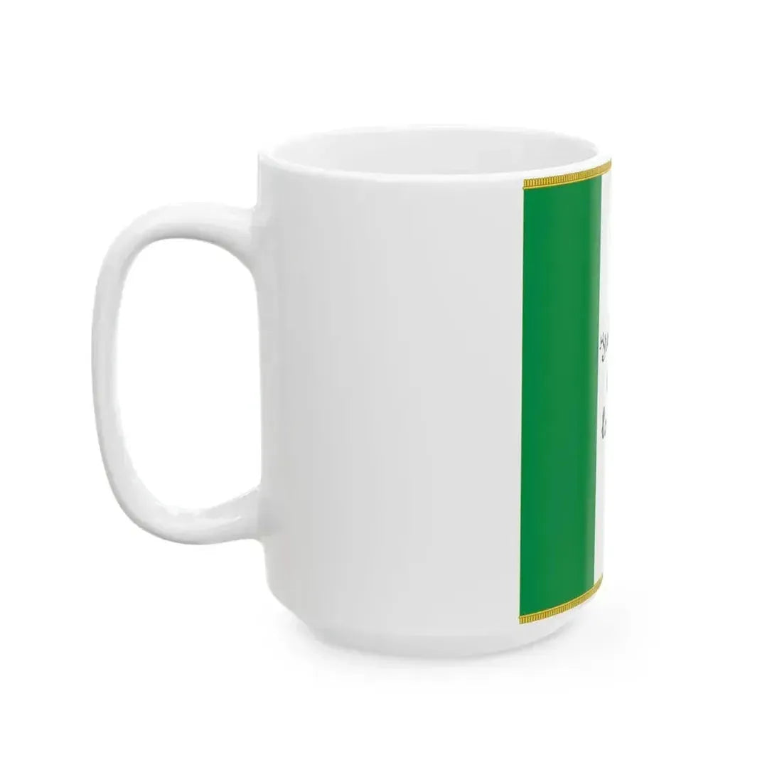 Flag of Italy with inscription Italia libera Dio lo vuole (Italy) White Coffee Mug - Go Mug Yourself