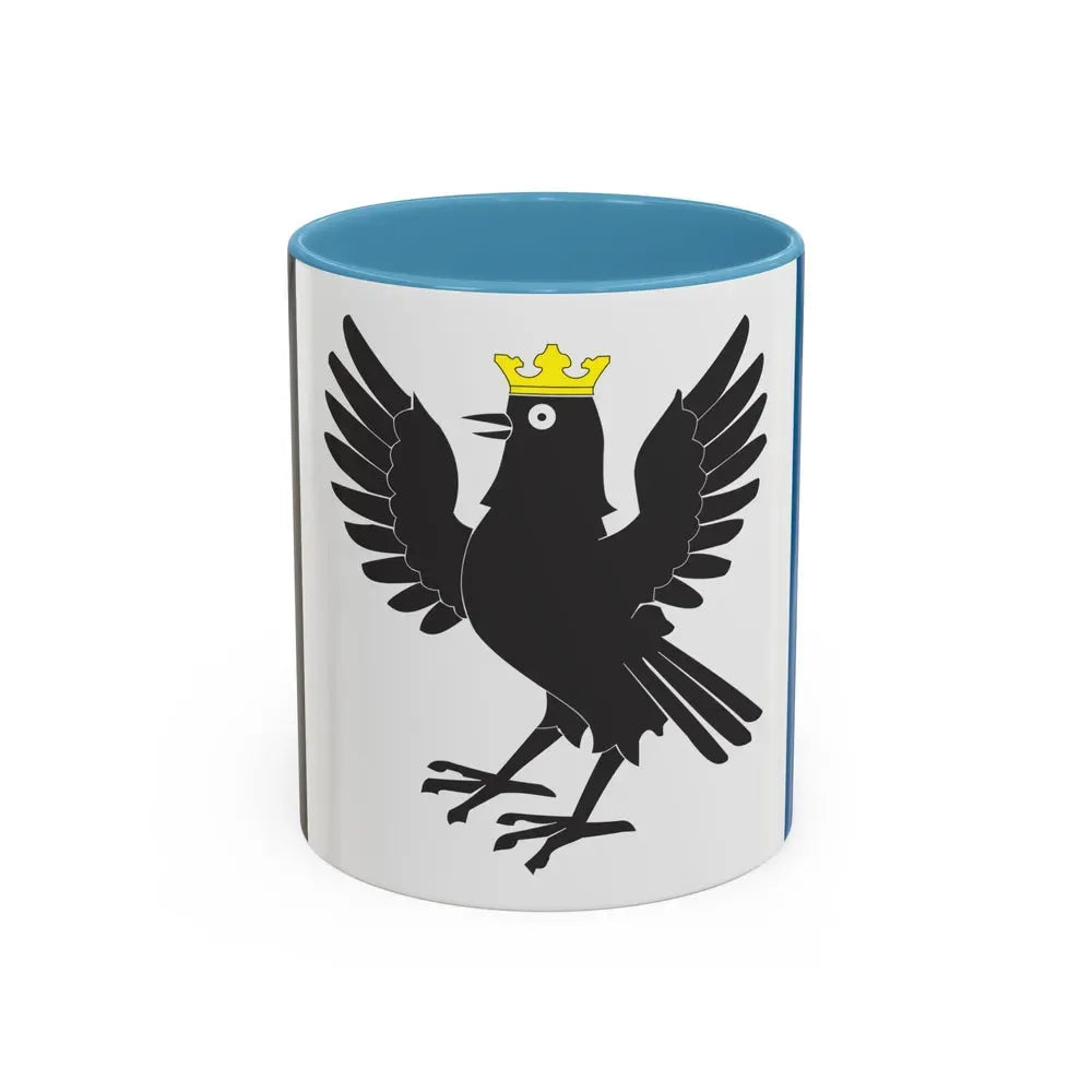 Flag of Ivano Frankivsk Oblast Ukraine - Accent Coffee Mug 11oz Light Blue - Go Mug Yourself