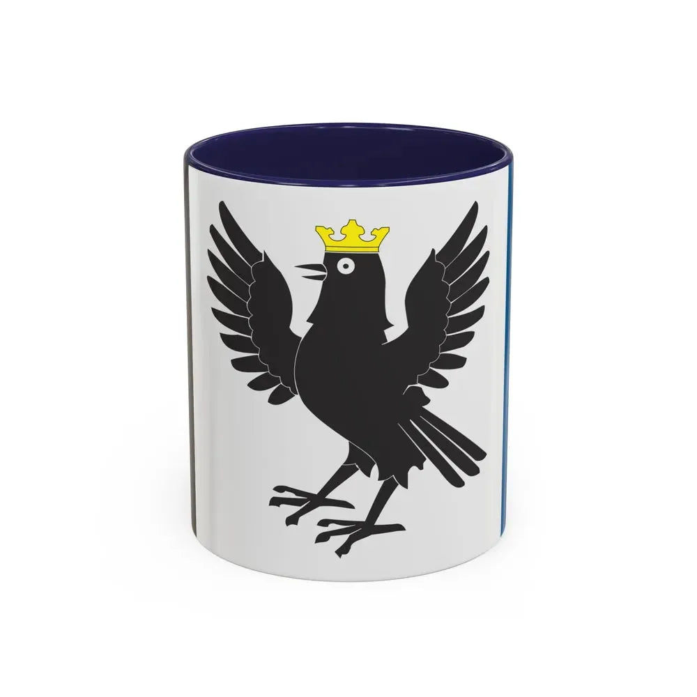 Flag of Ivano Frankivsk Oblast Ukraine - Accent Coffee Mug 11oz Navy - Go Mug Yourself