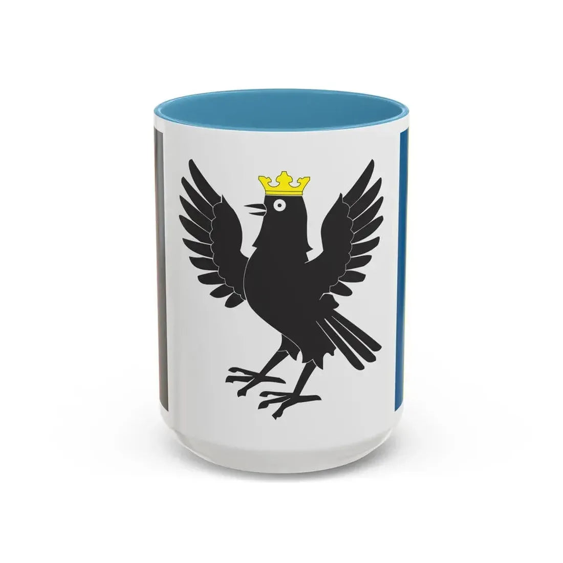 Flag of Ivano Frankivsk Oblast Ukraine - Accent Coffee Mug 15oz Light Blue - Go Mug Yourself