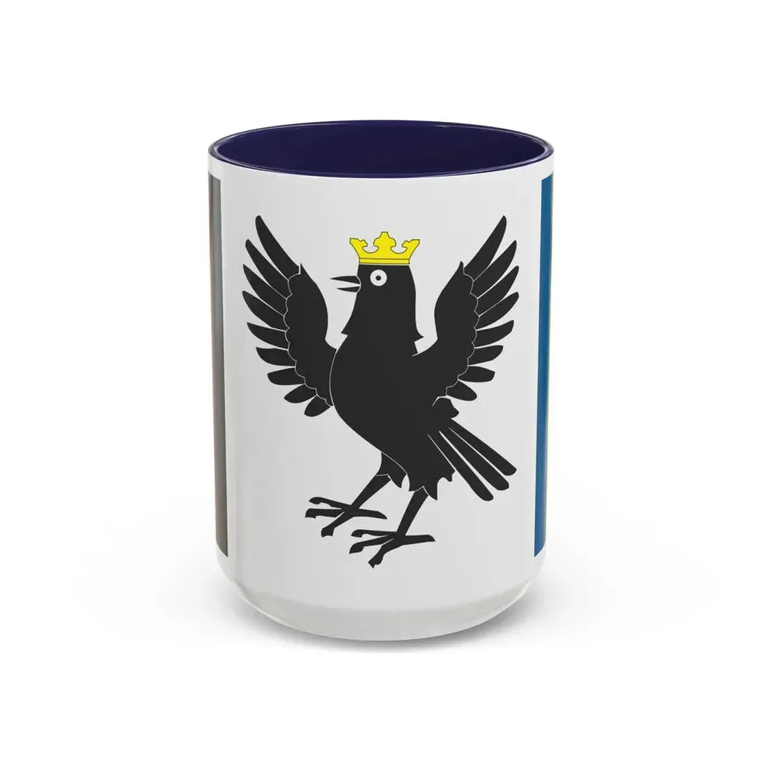 Flag of Ivano Frankivsk Oblast Ukraine - Accent Coffee Mug 15oz Navy - Go Mug Yourself