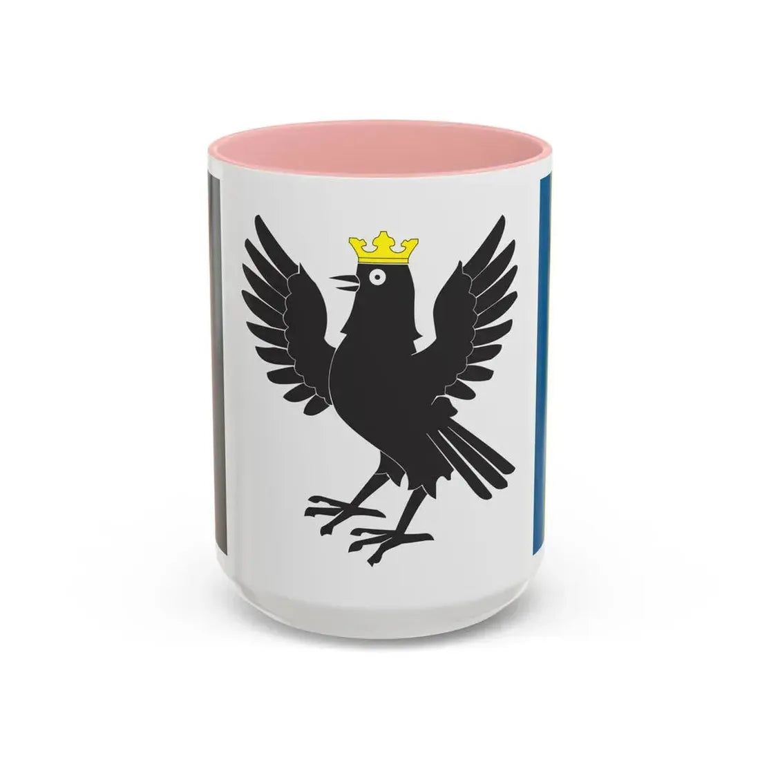 Flag of Ivano Frankivsk Oblast Ukraine - Accent Coffee Mug 15oz Pink - Go Mug Yourself