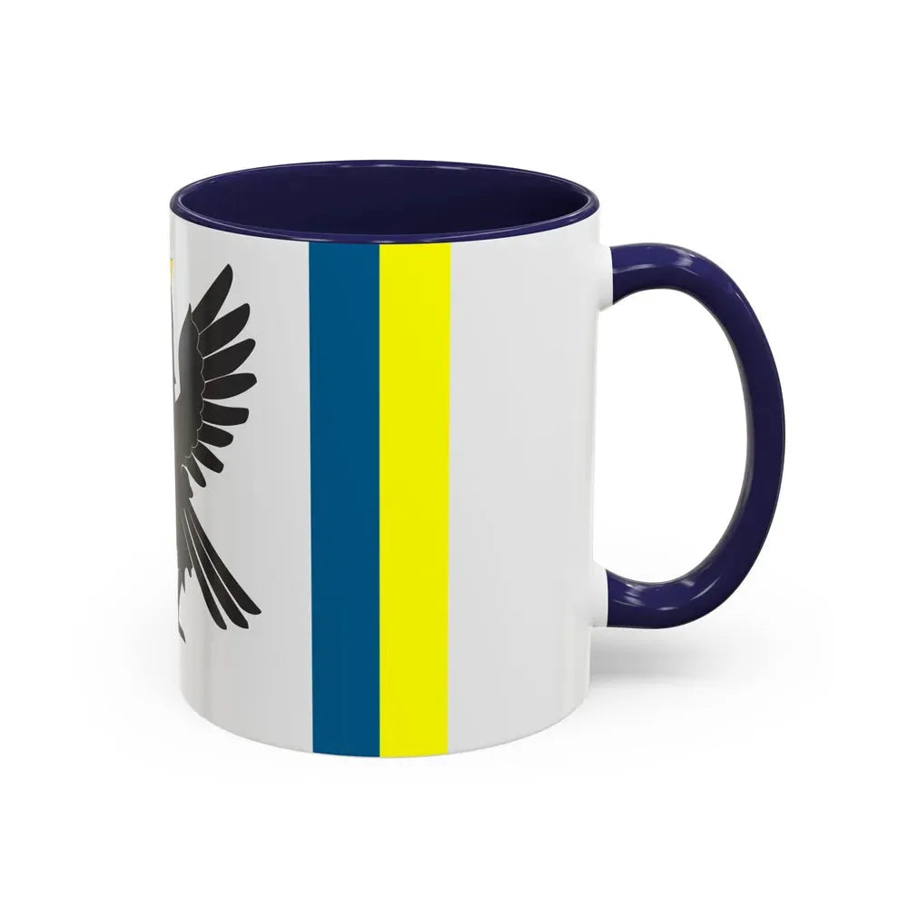 Flag of Ivano Frankivsk Oblast Ukraine - Accent Coffee Mug - Go Mug Yourself