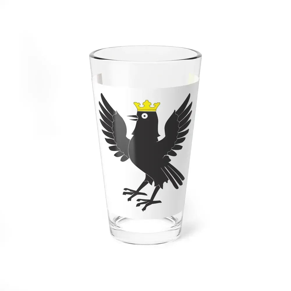 Flag of Ivano Frankivsk Oblast Ukraine - Pint Glass 16oz 16oz - Go Mug Yourself