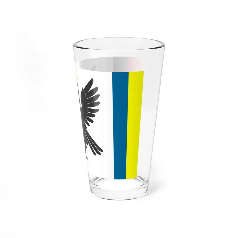 Flag of Ivano Frankivsk Oblast Ukraine - Pint Glass 16oz - Go Mug Yourself