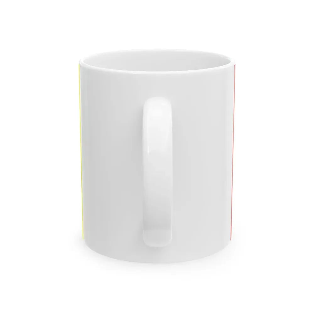 Flag of Ivano Frankivsk Oblast Ukraine - White Coffee Mug - Go Mug Yourself