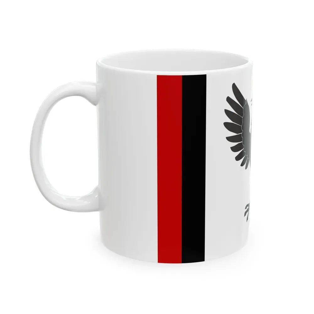 Flag of Ivano Frankivsk Oblast Ukraine - White Coffee Mug - Go Mug Yourself