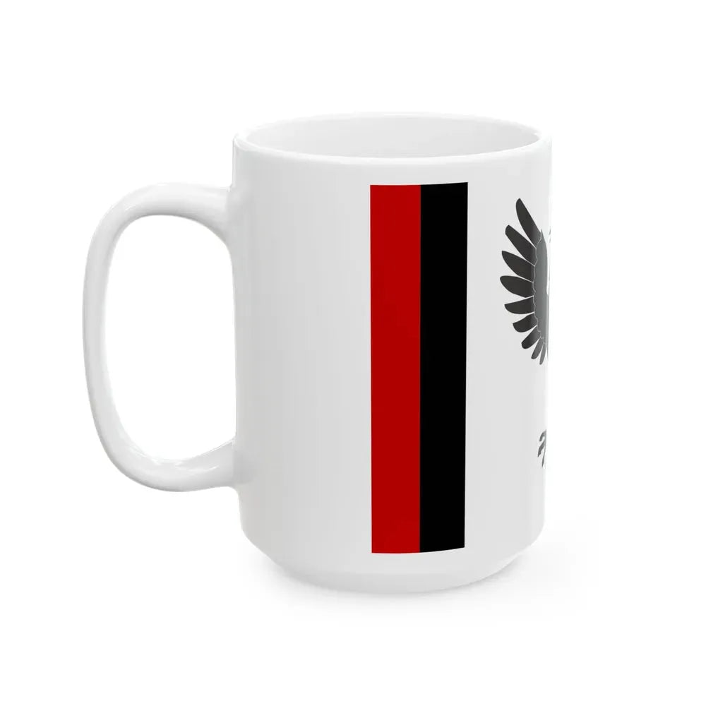 Flag of Ivano Frankivsk Oblast Ukraine - White Coffee Mug - Go Mug Yourself
