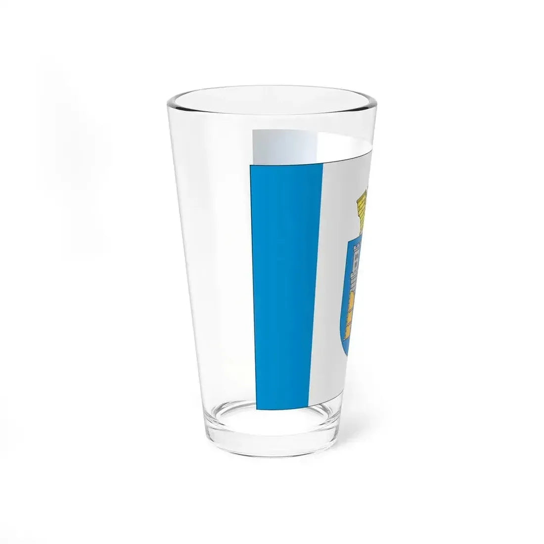 Flag of Ivano Frankivsk Ukraine - Pint Glass 16oz - Go Mug Yourself