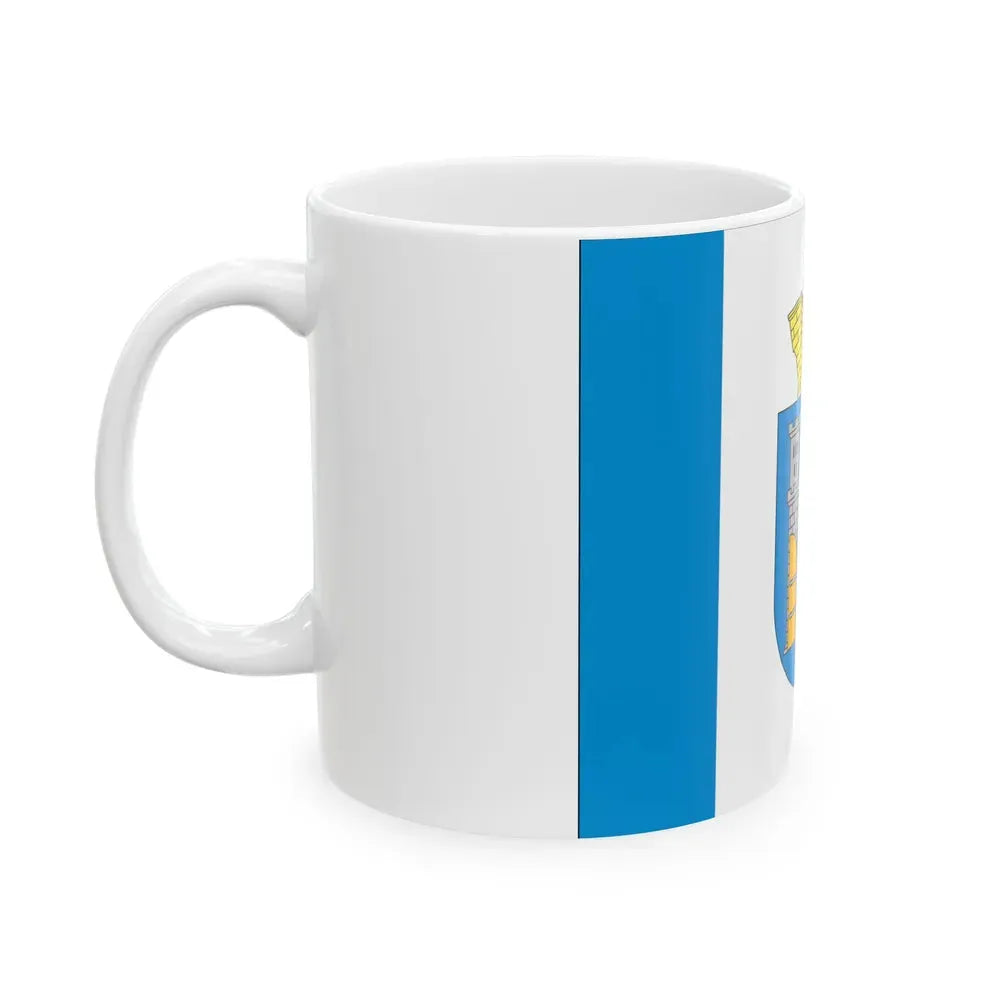 Flag of Ivano Frankivsk Ukraine - White Coffee Mug - Go Mug Yourself