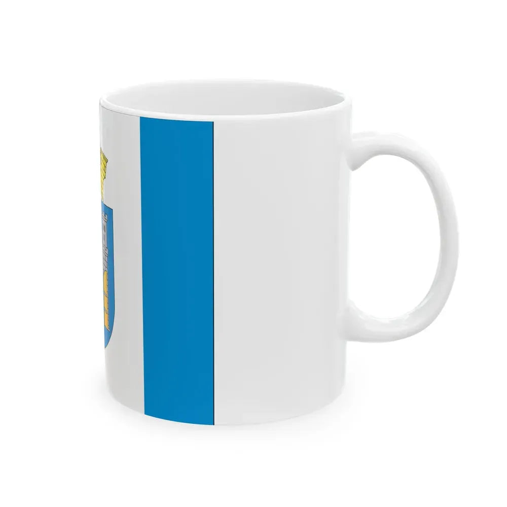 Flag of Ivano Frankivsk Ukraine - White Coffee Mug - Go Mug Yourself