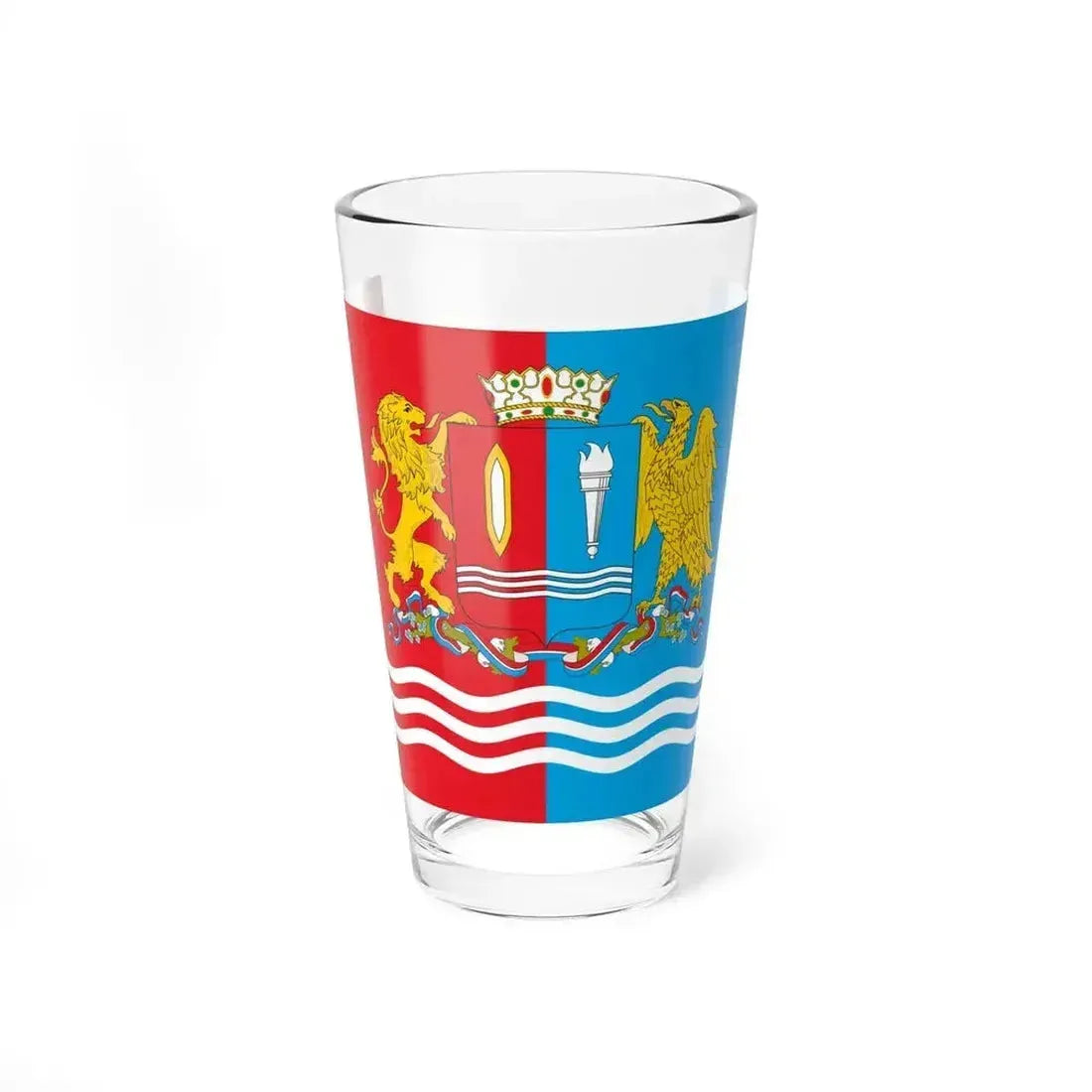 Flag of Ivanovo Oblast Russia - Pint Glass 16oz 16oz - Go Mug Yourself
