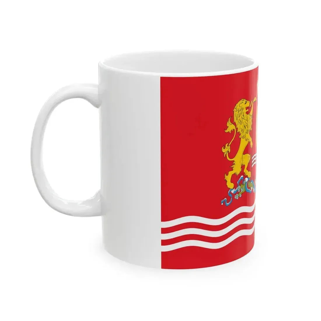 Flag of Ivanovo Oblast Russia - White Coffee Mug - Go Mug Yourself