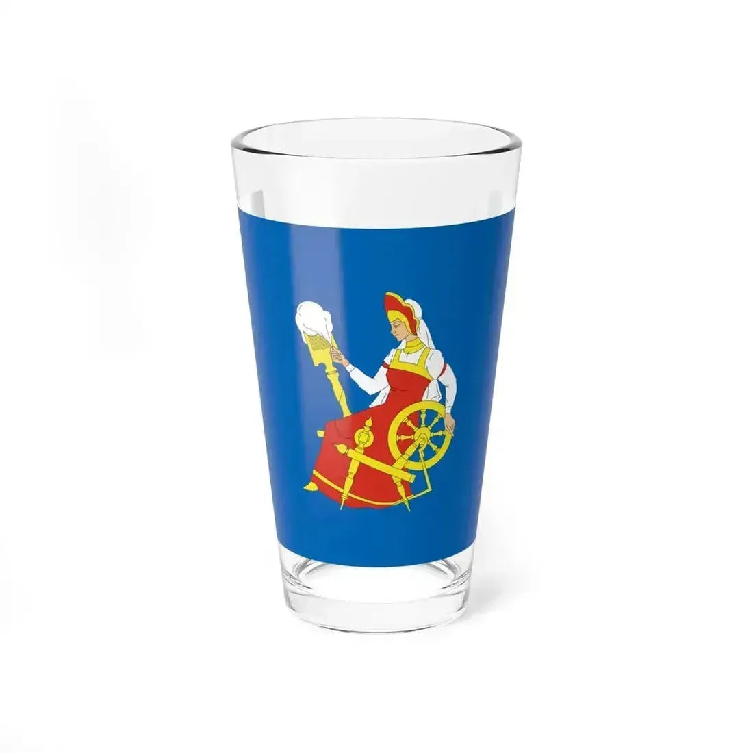Flag of Ivanovo Russia - Pint Glass 16oz 16oz - Go Mug Yourself