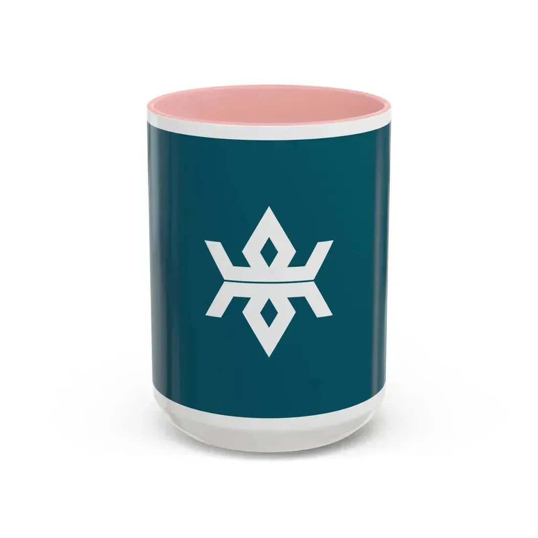 Flag of Iwate Prefecture Japan - Accent Coffee Mug 15oz Pink - Go Mug Yourself