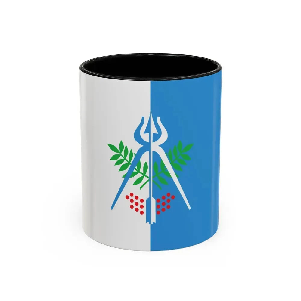 Flag of Izhevsk Russia - Accent Coffee Mug 11oz Black - Go Mug Yourself