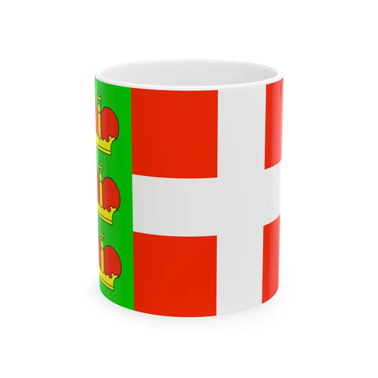Flag of Iziaslav raion (Ukraine) White Coffee Mug 11oz - Go Mug Yourself
