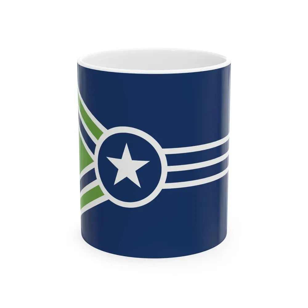 Flag of Jackson Tennessee (United States) White Coffee Mug 11oz - Go Mug Yourself