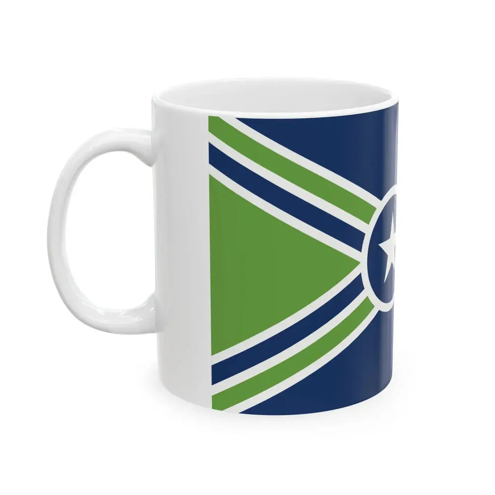 Flag of Jackson Tennessee (United States) White Coffee Mug - Go Mug Yourself
