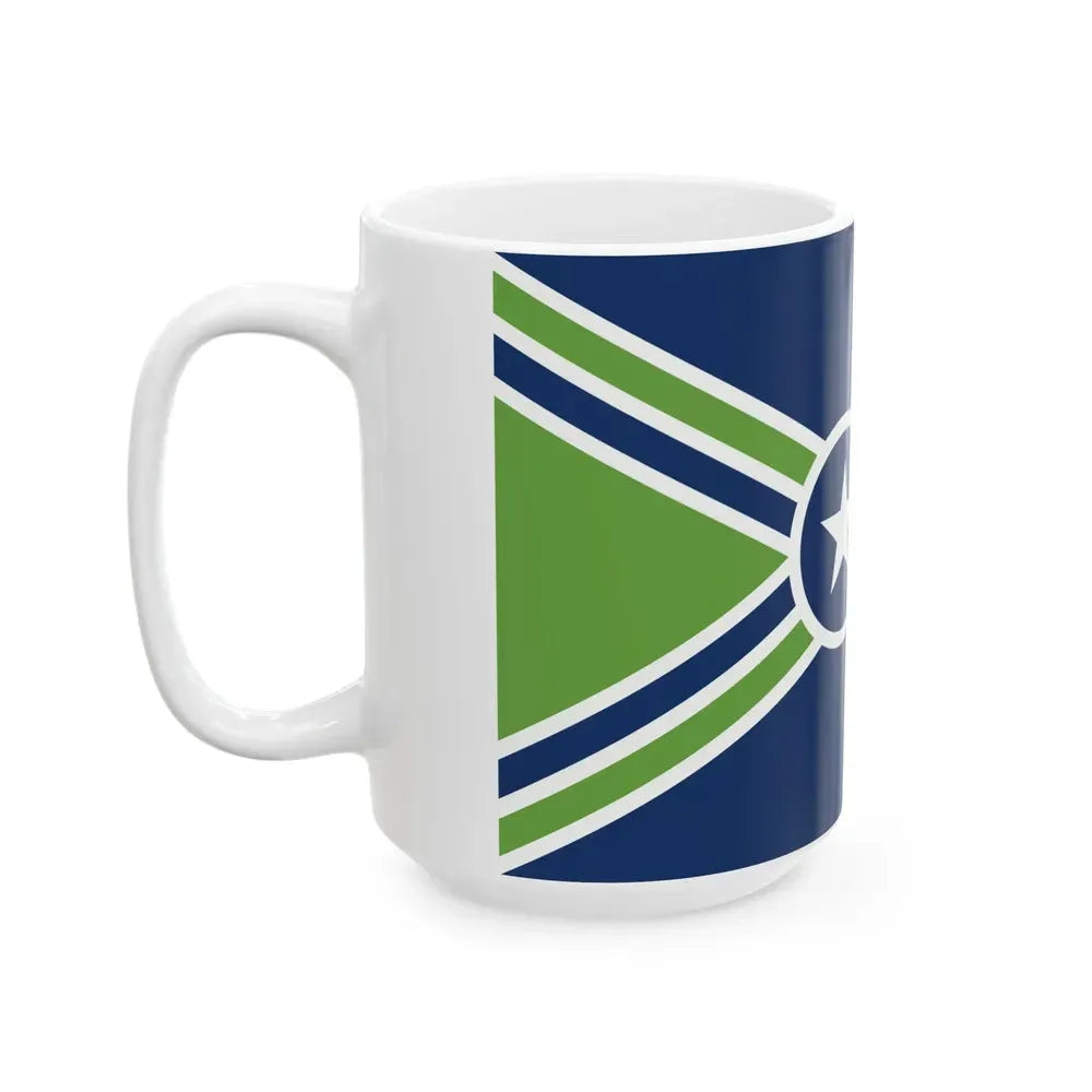 Flag of Jackson Tennessee (United States) White Coffee Mug - Go Mug Yourself