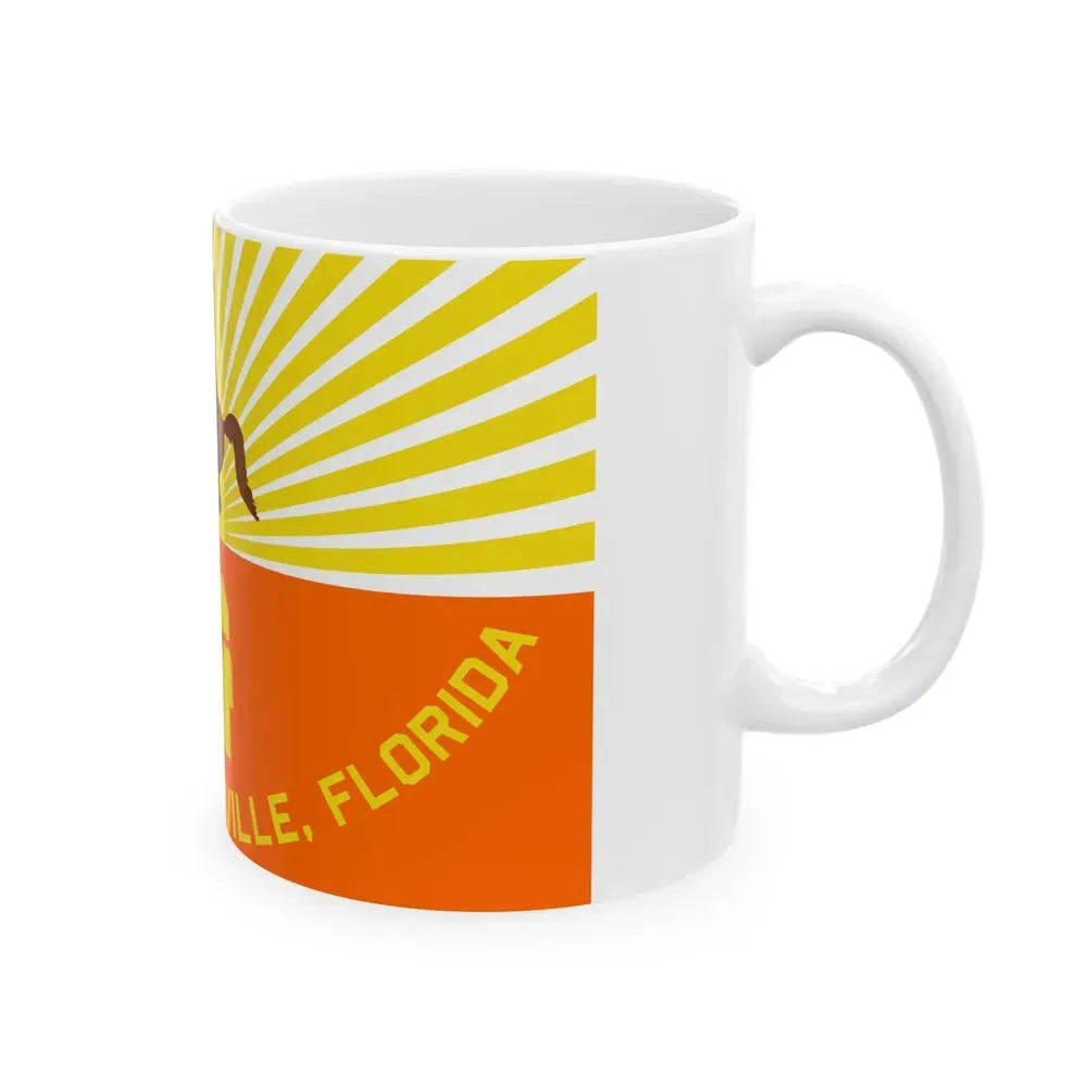 Flag of Jacksonville Florida (United States) White Coffee Mug - Go Mug Yourself