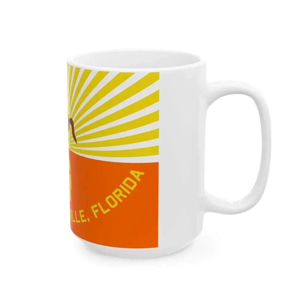 Flag of Jacksonville Florida (United States) White Coffee Mug - Go Mug Yourself