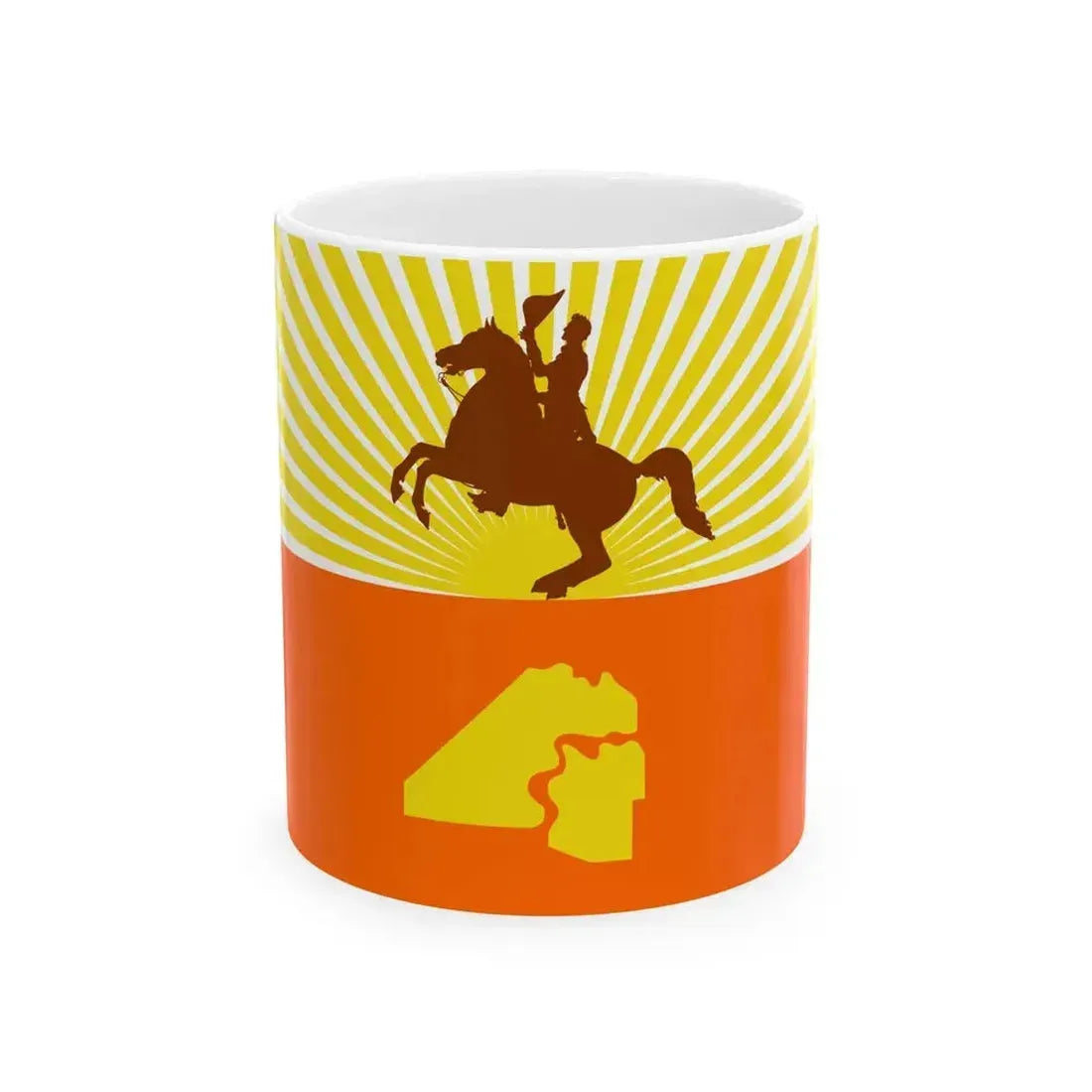 Flag of Jacksonville Florida variant (United States) White Coffee Mug 11oz - Go Mug Yourself