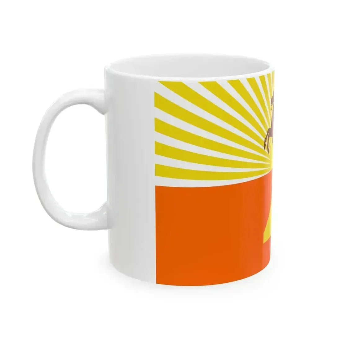 Flag of Jacksonville Florida variant (United States) White Coffee Mug - Go Mug Yourself