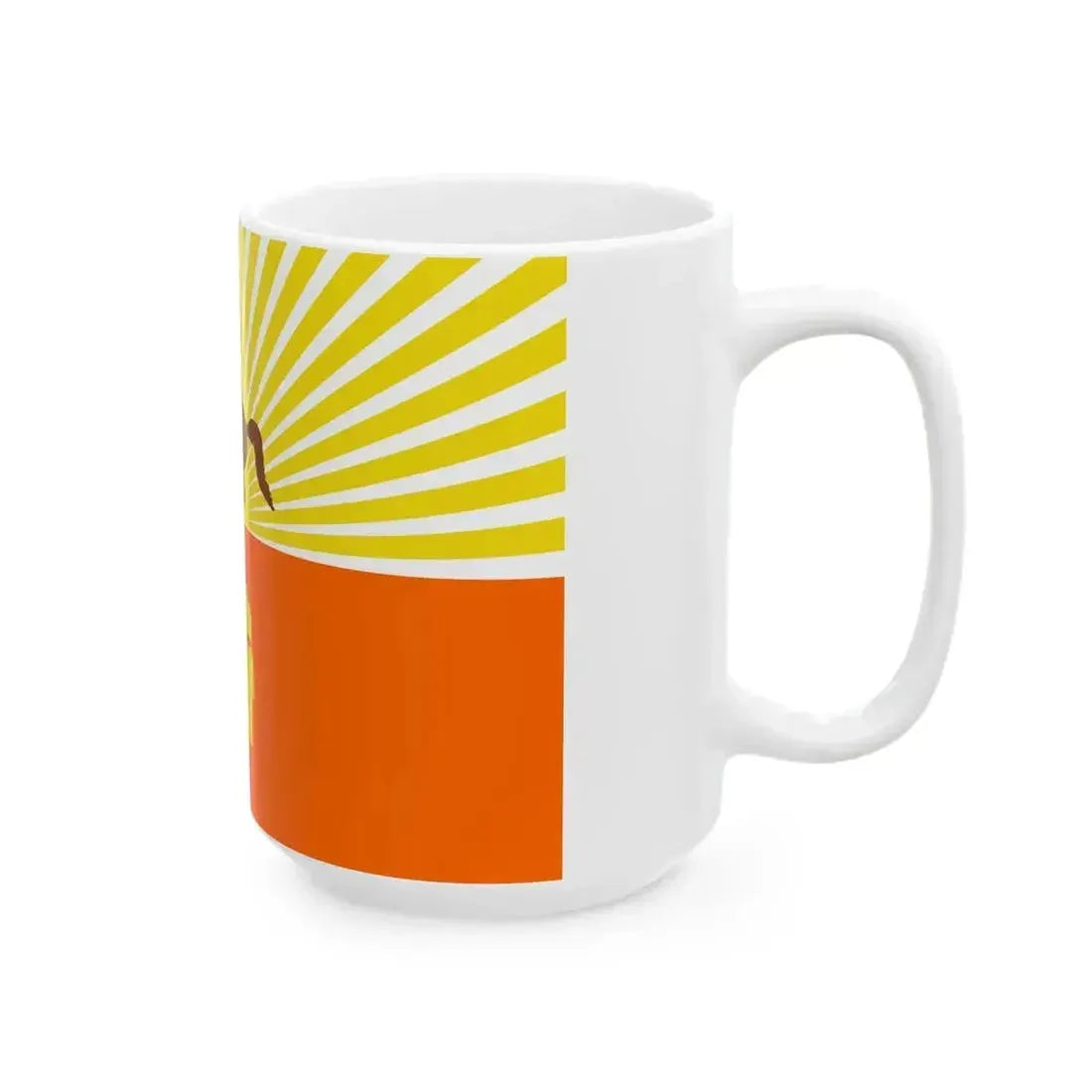 Flag of Jacksonville Florida variant (United States) White Coffee Mug - Go Mug Yourself